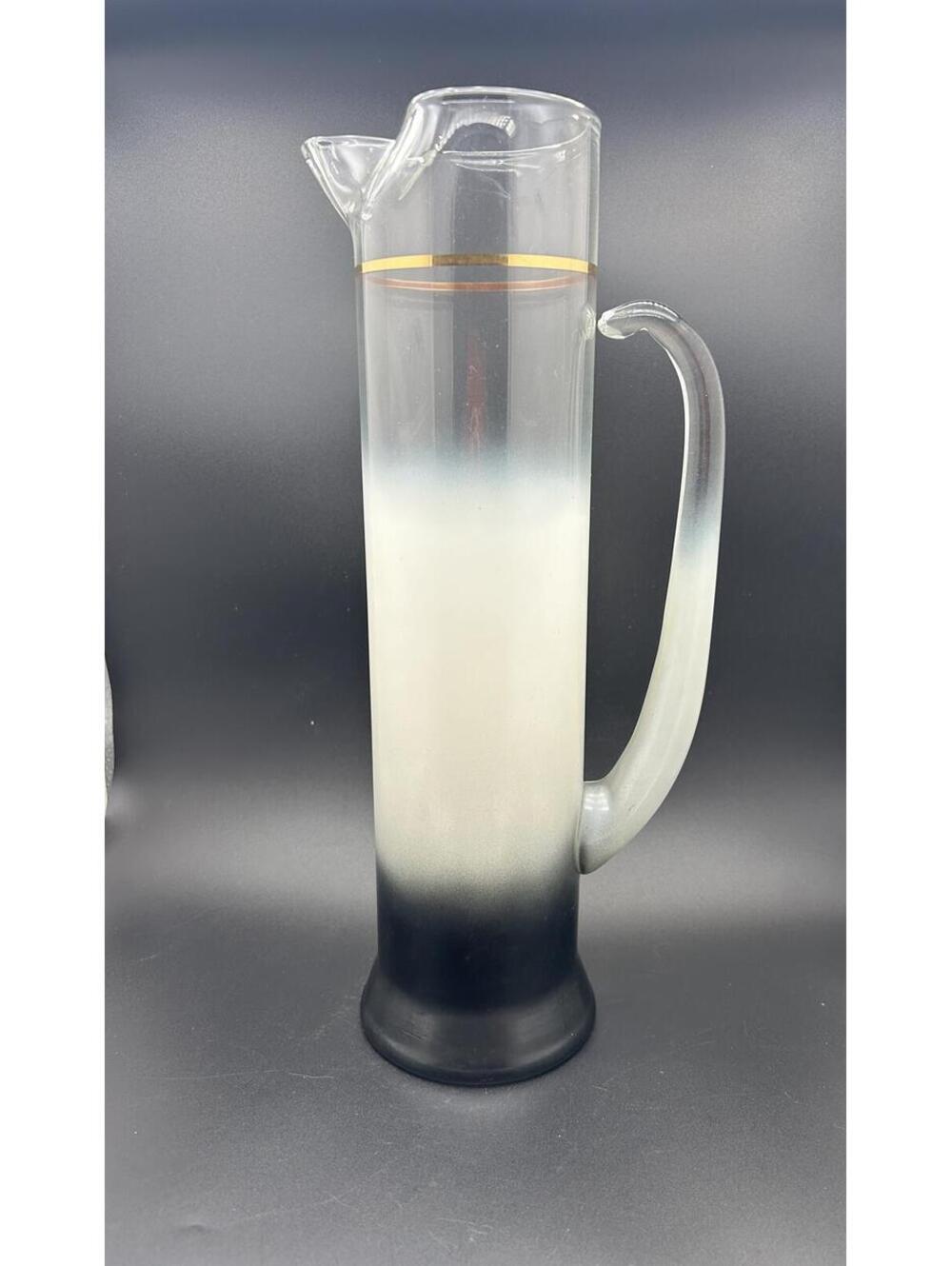 Blendo Charcoal Mist 60oz Pitcher by West Virginia Glass Co